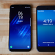 The Pixel (right) always looked dorky with it’s home button free bezel, but it looks even worse next to the micro-bezel on the S8+ (left).